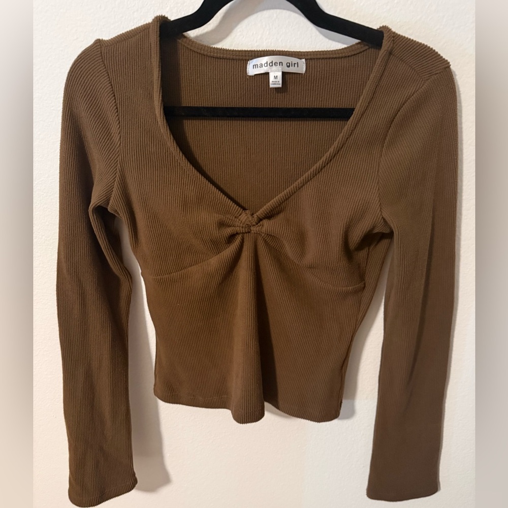 Women madden girl long sleeve brown